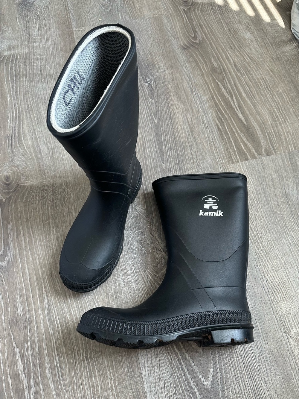 Kamik Kids Black Waterproof Rain Boots